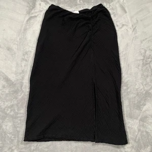 Xirena Rock Medium schwarz hauchdünn zum Überziehen leicht Küste bescheiden gerafft Freizeit - Bild 1 von 9