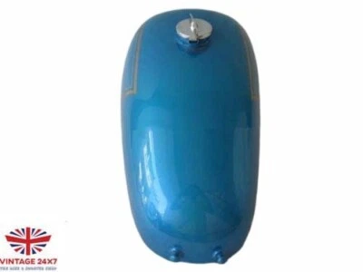 Tanque de combustible de gasolina azul de competición apto para Norton Ajs Matchless G12 Csr + tapa gratis Foto 1 de 4