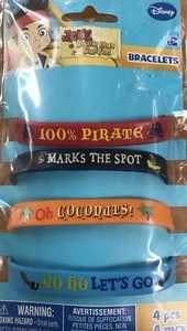 Jake and the Neverland Pirates Party Supplies Bracelets 4ct. - Picture 1 of 1