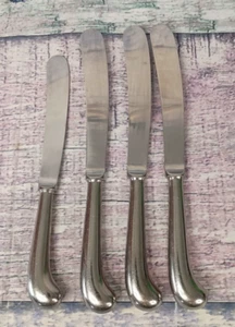 4 George Butler Queen Anne Stainless Dinner Knives - Sheffield England  - Picture 1 of 8
