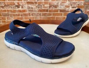 Sandales de sport découpées bleu marine Skechers sangle de cheville Deja Vu 9 vente