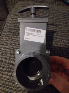 Valterra 8201 PVC Metric Gate Valve, Gray, 63 mm Slip - Picture 1 of 6