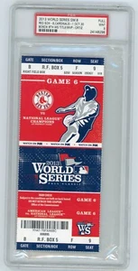 2013 Serie Mundial Boston Red Sox vs St Louis Cardinals GM. 6 BOLETOS COMPLETOS PSA 9! - Imagen 1 de 1