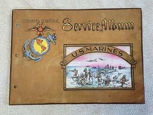 Vintage WWII U.S. Marines Service Album Cover Cover (ONLY) - Picture 1 of 5