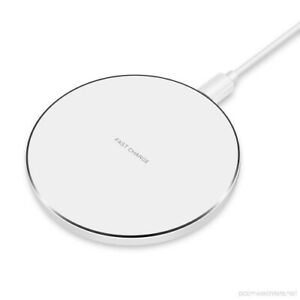 New Qi 10W Universal Wireless Fast Charger iPhone Samsung Huawei Phones White