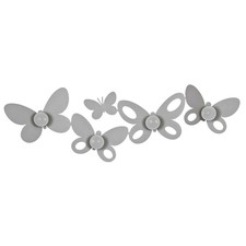 Arti e Mestieri Appendiabiti da parete Butterfly Alluminio Metallo