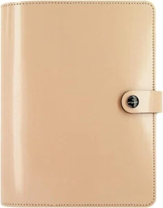 Stylish A5 2025 Planner - Patent Nude Leather with Multilingual Features - Picture 1 of 9