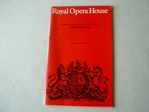 Programme: ROH Covent Garden 1983 MOZART Don Giovanni Rolf Reuter - Picture 1 of 3