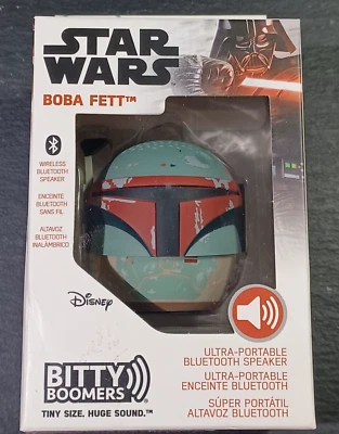 Boba Fett Star Wars Disney Bitty Boomers Bluetooth Speaker- New Free Ship JBOX-3