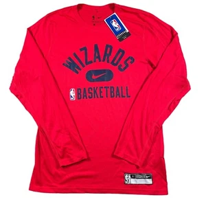 NWT Nike Engineered NBA Authentic Washington Wizards Dri-Fit L/S Shirt Mens Sz S - Picture 1 of 8