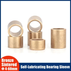Selbstschmier Lager Gleitlager Sinterbronze Buchse Lagerbuchse I.D 4mm-60mm - Picture 1 of 8