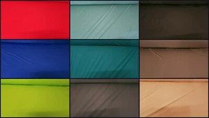 Light Weight Lycra/ Spandex 4 Way Stretch Fabric Material Black White - Picture 1 of 15