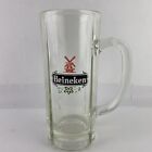 VTG.  Heineken Beer Stein Mug Glass Holland Windmill 6.5" Heavy Thick Pilsner