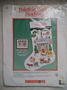 KIT DE MEDIAS PUNTO DE CRUZ CONTADO DIMENSIONES YULETIDE VILLAGE ~ #8402 - Imagen 1 de 3