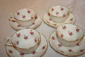 .RADFORDS CROWN CHINA ENGLAND SET OF (4) CUP AND SAUCER SETS - Picture 1 of 4