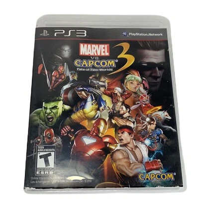 Marvel vs Capcom 3 Fate of Two Worlds PlayStation 3 PS3 Game Complete CIB Manual - Image 1 of 4