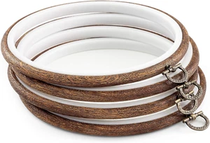 4 Pieces 6 Inch round Embroidery Hoops Display Frame Circle, Cross Stitch Hoop R - Picture 1 of 12