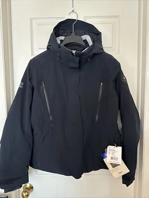 Obermeyer $599 Women’s 14 Large Dermizax Evelyn Full-Zip Jacket Hooded Black NEW - Image 1 of 4