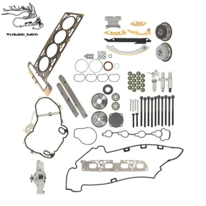 Timing Chain Kit Water Pump Head Gasket Set For GMC Terrain 2012-2017 2.4L - Picture 1 of 16