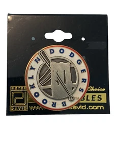 Vintage Cooperstown Collection 2002 Brooklyn Dodgers Bridge Logo Pin Peter David - Picture 1 of 4