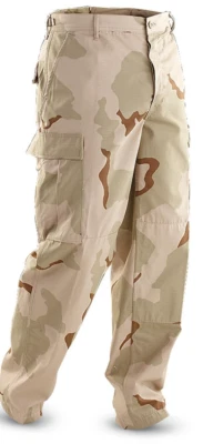 US General Issue 50%/50% NYCO BDU Trouser, 3 Color Desert X-Large Long, NWT - Image 1 of 2