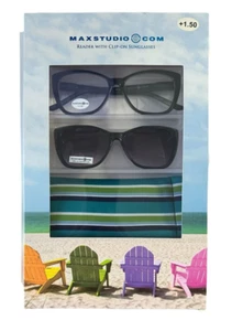 Lector Max Studio con gafas de sol con clip y estuche protector +1,50 - Imagen 1 de 2