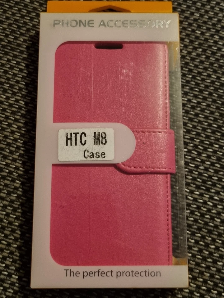 HTC M8 Folio Case Pink - Image 1 of 1