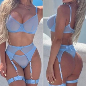 Women's Sexy Lingerie Lace Babydoll Bra Thong Set Sleepwear Underwear Nightwear - Picture 1 of 288