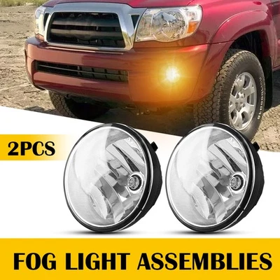 Par para 2005-2011 Toyota Tacoma 2007-2013 Tundra lâmpada de farol de neblina transparente com lâmpadas - Imagem 1 de 4