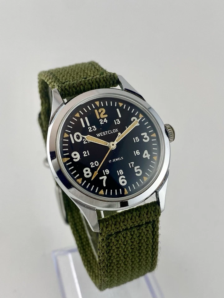 Reloj MILITAR Hombre Vintage Años 70 WESTCLOX Cal.A-201. ¡Corre el viento manual! Foto 1 de 4