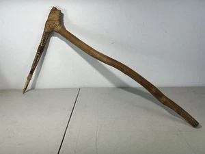 Papua New Guinea Tribal Pick - Bone Point - Bound With Reed - Picture 1 of 20