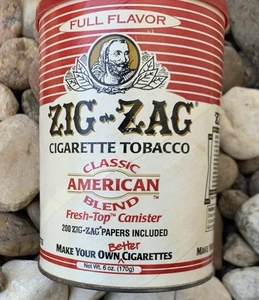 Vintage Zig Zag Tobacco Canister. Used - Picture 1 of 9