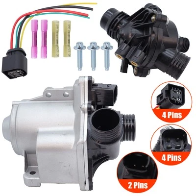 For BMW X1 X3 535i 740Li 11517632426 Electric Water Pump W/Thermostat/Harness Foto 1 de 4