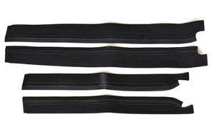 Mercedes-Benz W108SEL W109 Sedan 4-Door - Rubber Sill Covers, 4 pcs, Black, NEW - Picture 1 of 4