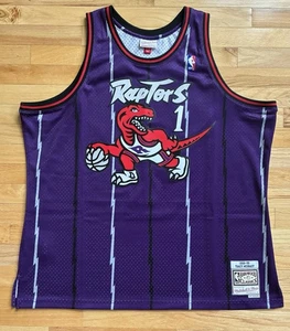 Camiseta cosida Mitchell & Ness de Tracy McGrady #1 Toronto Raptors para hombre talla 2XL - Imagen 1 de 9
