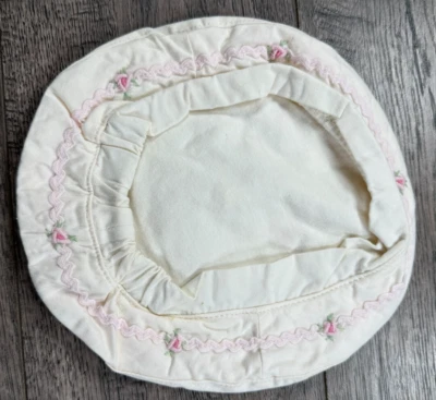 Sombrero boina flor rosa para bebé niña lugar 6-12 meses Foto 1 de 2