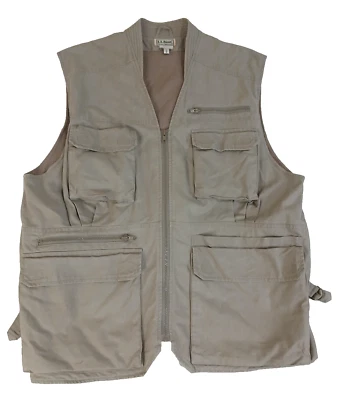 Chaleco utilitario vintage años 90 LL Bean Safari fotografía pesca al aire libre XL #1704 Foto 1 de 4