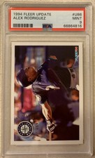 1994 Fleer Update #U86 Alex Rodriguez Rookie Card RC Seattle Mariners PSA 9 MINT