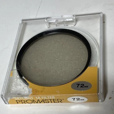 VTG PROMASTER Skylight 1A 72mm Camera Lens Filter Made Philippines Open Box - Image 1 of 4