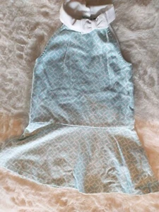 Vestido Janie and Jack talla 3 ligero Aqua Halter - Imagen 1 de 4