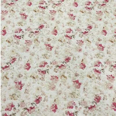 Tela de encaje de gasa con estampado floral bordado de ojales hágalo usted mismo fabricación de vestidos por 1 yarda Foto 1 de 4