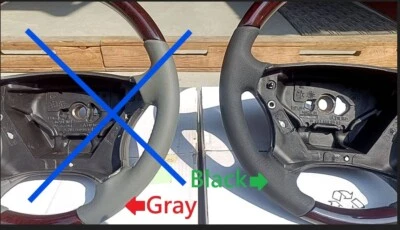 2001-07 for Mercedes C230 C240 C280 350 W203 Steering Wheel Walnut Black Leather - Image 1 of 4