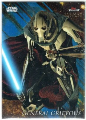 Star Wars 2018 mejor refractor azul paralelo 37 general grave #D 118/150 Foto 1 de 2