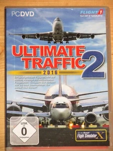 PC-DVD Ultimate Traffic 2 - 2016 Originalgetreuer Flugverkehr auf echten Airways - Bild 1 von 3