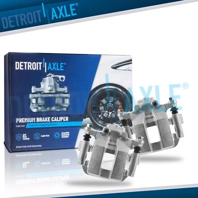 Rear Left Right Brake Calipers w/ Brackets Assembly for Nissan Rogue Sport LEAF - Image 1 of 4