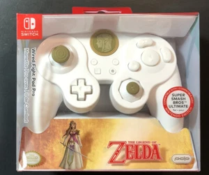 Official Nintendo Switch WIRED Fight Pad Pro [ Princess Zelda White ] NEW - Picture 1 of 5