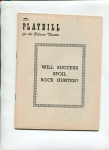 Vintage Broadway Theatre Playbill WILL SUCCESS SPOIL ROCK HUNTER Jayne Mansfield - Picture 1 of 2