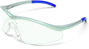 MCR SAFETY Crews (#T1140AF) -Safety Glasses -Silver Frame - Clear Anti-Fog Lens - Picture 1 of 1