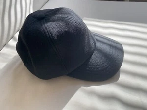 John Lewis Selected Femme Women's 100% Wool Baseball Cap Hat Black BNWT - Picture 1 of 16