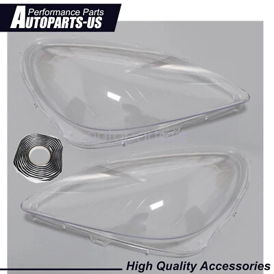 Cubierta de lente de faro lateral izquierdo+derecho para Mercedes-Benz Clase SLK R171 2005-2011 Foto 1 de 4